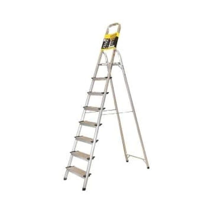[perkakas] - Krisbow Tangga Lipat Aluminium 8 Wide Step Murah