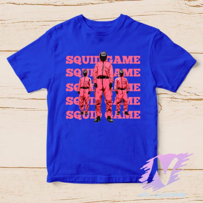 baju squid game kaos anak logo terbaru squid game