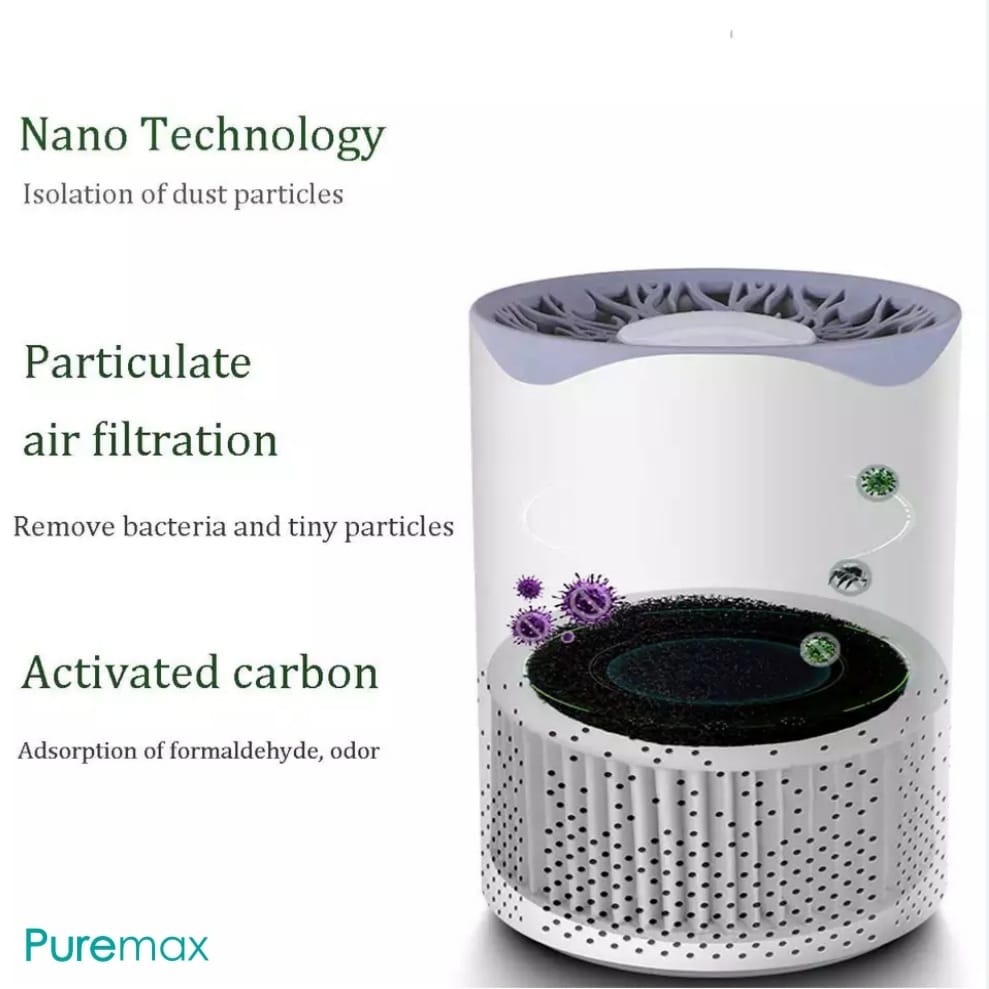 PUREMAX Air Purifier HEPA Filter 99,9% efektif menyaring virus/bakteri