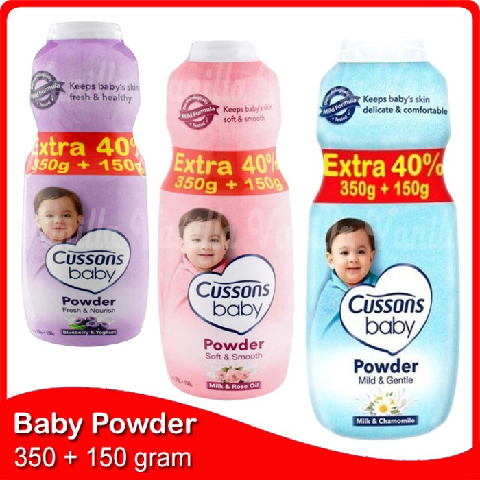 Bedak Bayi CUSSONS Baby Powder 350 +150 gram