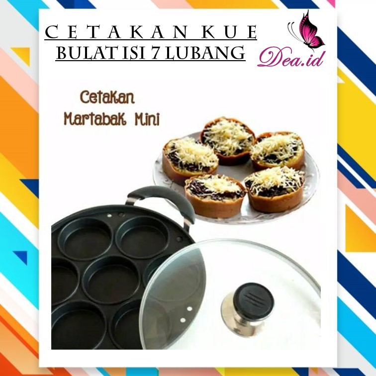 [DEASHOP] CETAKAN KUE MARTABAK ISI 7 LUBANG BULAT / CETAKAN MARTABAK MINI / PANCAKE / KUE CUBIT