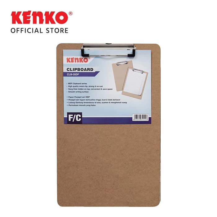 

KENKO CLIP BOARD CLB-35DF ( FOLIO ) - 1 PCS