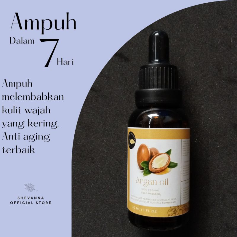 ARGAN OIL (extract minyak argan) face oil serum/anti aging/mencegah penuaan dini/mengobati jerawat dan stretch marks/ 100% organic cold pressed Sea Nature