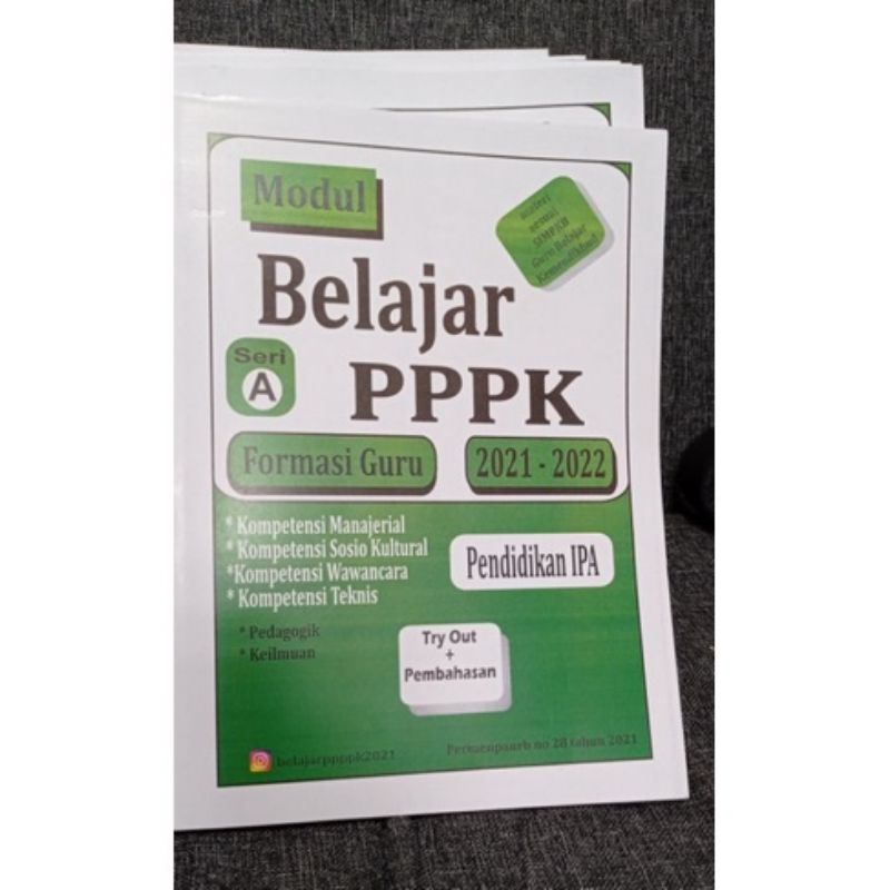 Modul Belajar PPPK IPA ( Ilmu Pengetahuan Umum ) Formasi Guru Seri A 2021-2022