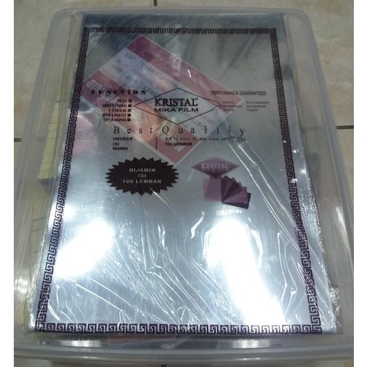

[BISA COD] Plastik Mika Jilid F4 / Cover Mika Jilid F4 Murah