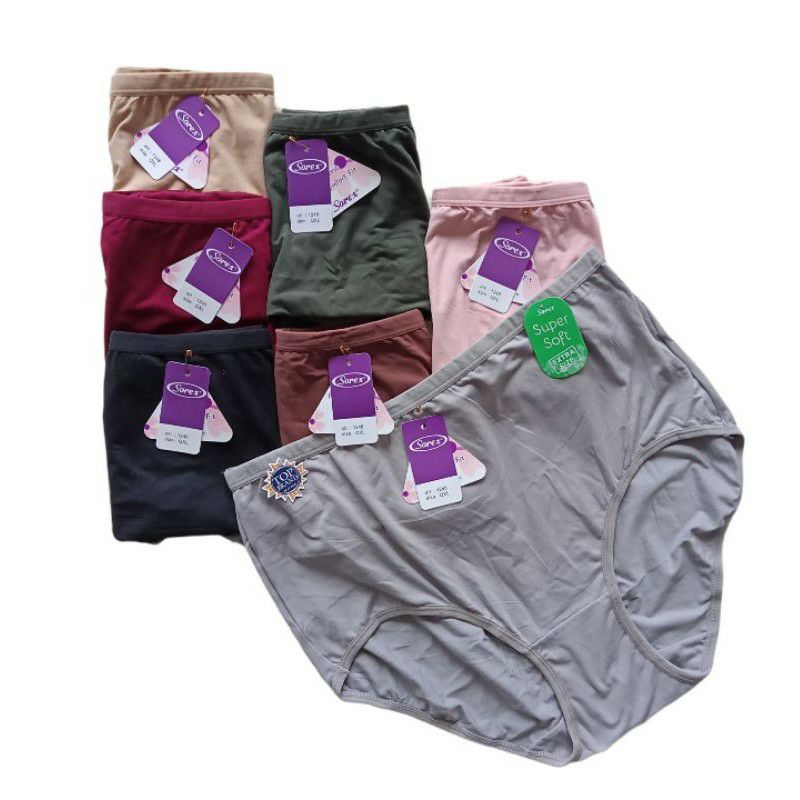 Paket isi 3/6pcs CD WANITA SOREX JUMBO 1248. SUPER SOFT LEMBUT