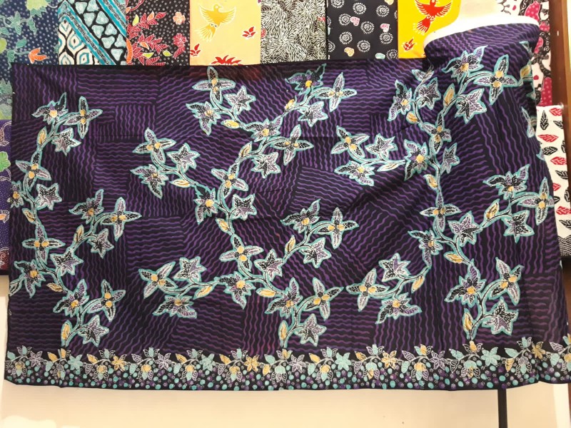 Batik Tunik Shibori Jumputan Terbaru Size S-3l / Hrb026 Yelbor Navbor / Biru Putih