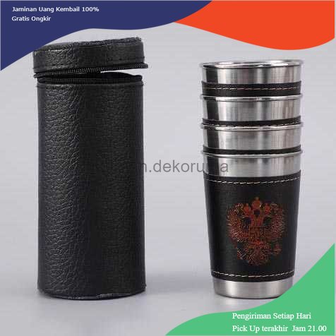 TD - PR1 Gelas Outdoor Camping Travel Stainless Steel 70ml 4PCS - MCY-66