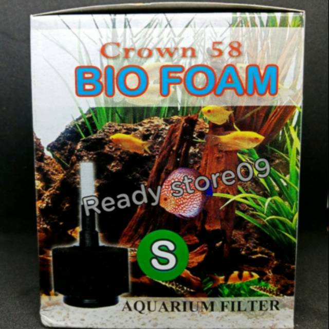 Bio Foam filter Crown 58 / Bio sponge filter aquarium