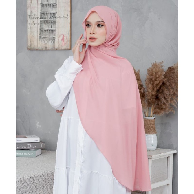 pashmina oval uk 200x75 | hijab malaysia | shawl curve-Rosepink