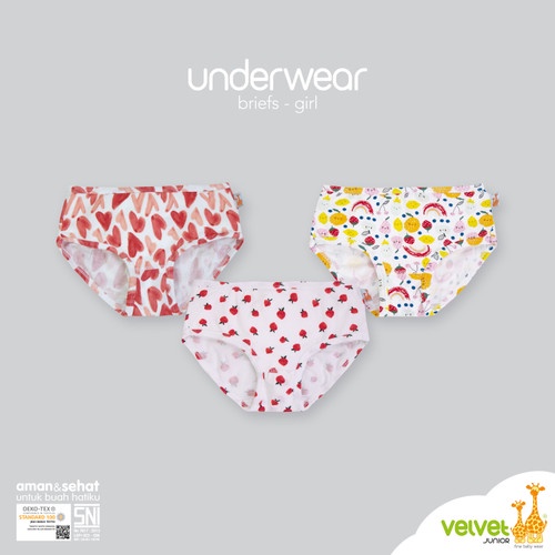 Makassar ! Underwear / Celana Dalam Brief Segitiga Girl Velvet Junior