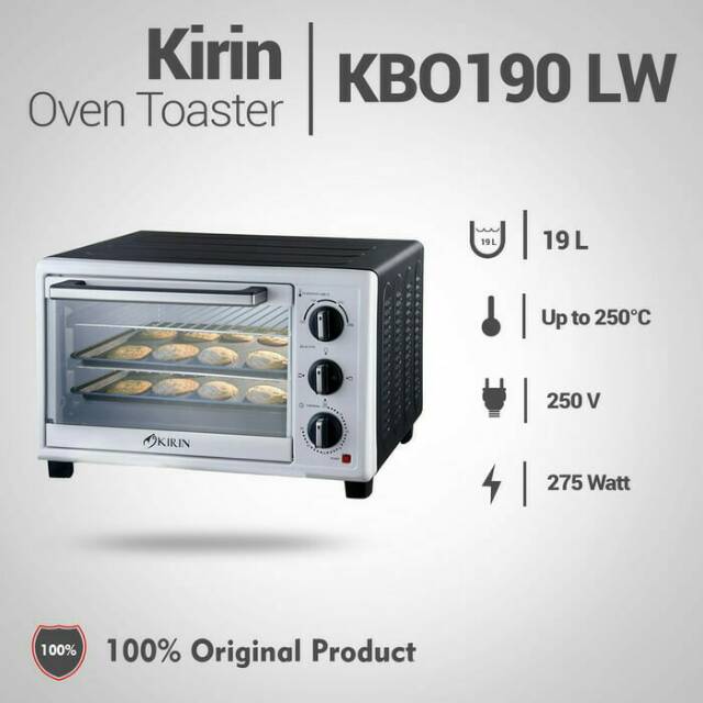 OVEN LISTRIK KIRIN KBO 190 LW /OVEN KIRIN KBO 190 LW