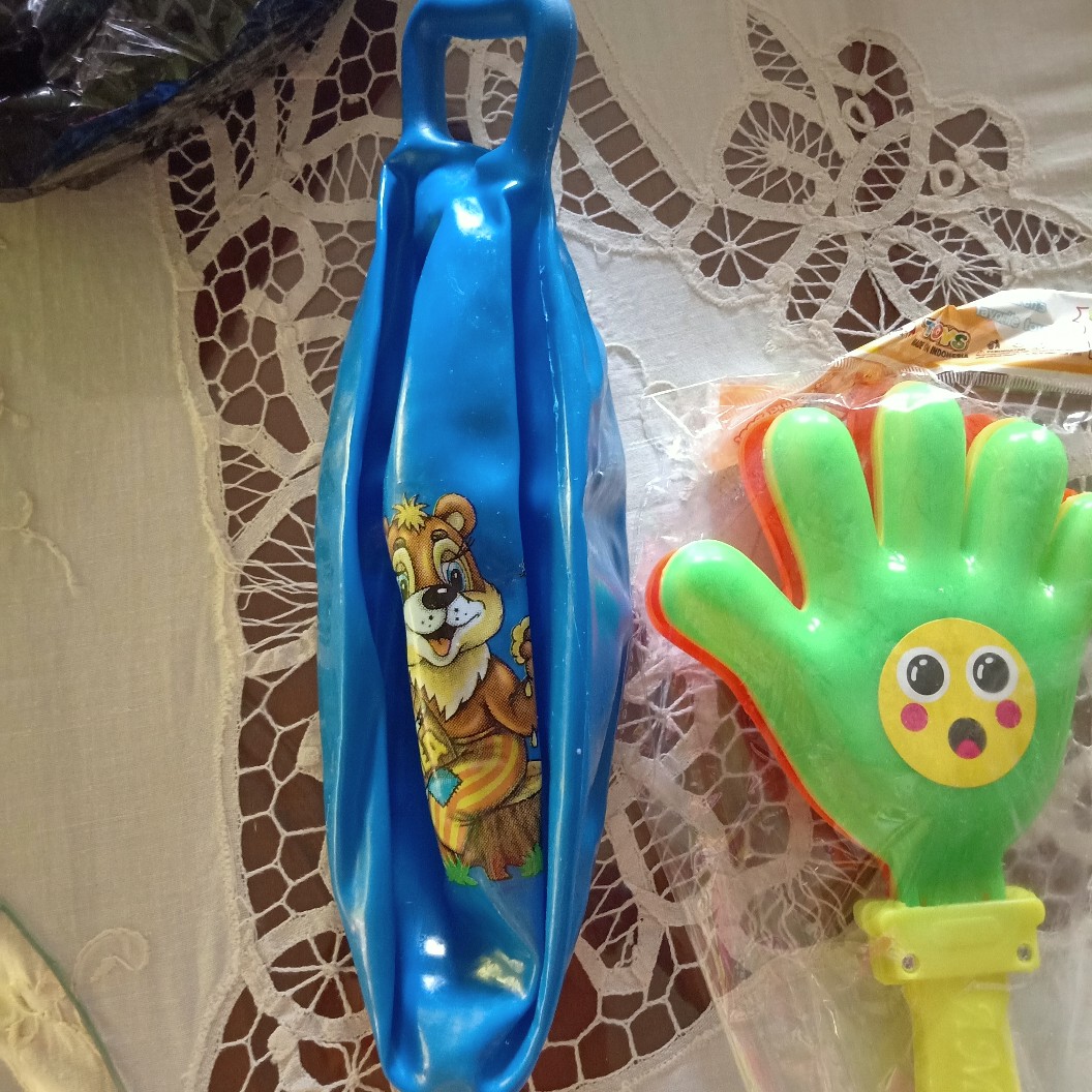 Mainan Balon Palu Transparan / Bening 45cm Ada Kincringannya