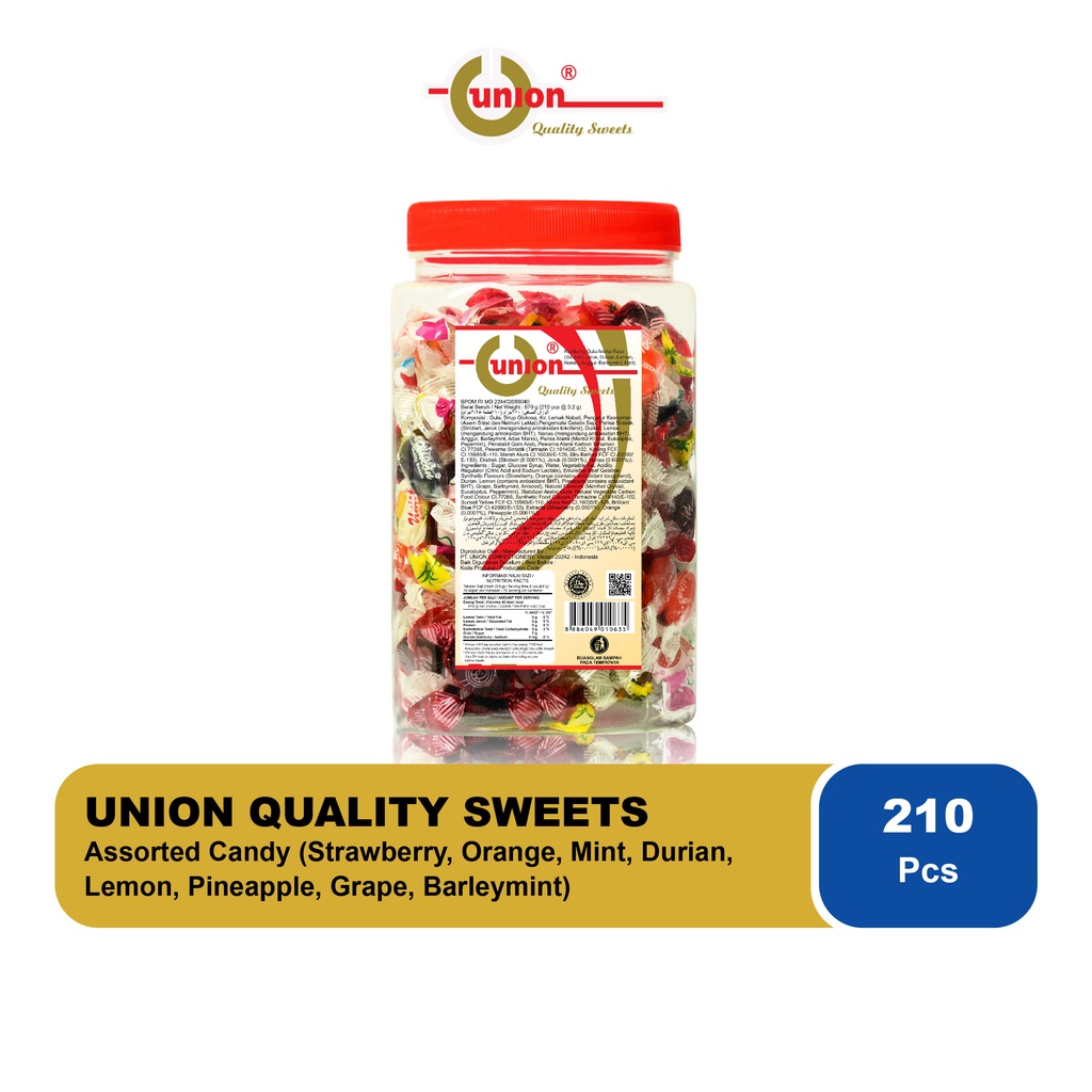 

Permen Union Aneka Rasa Ples 670 gr - Union Assorted Candy