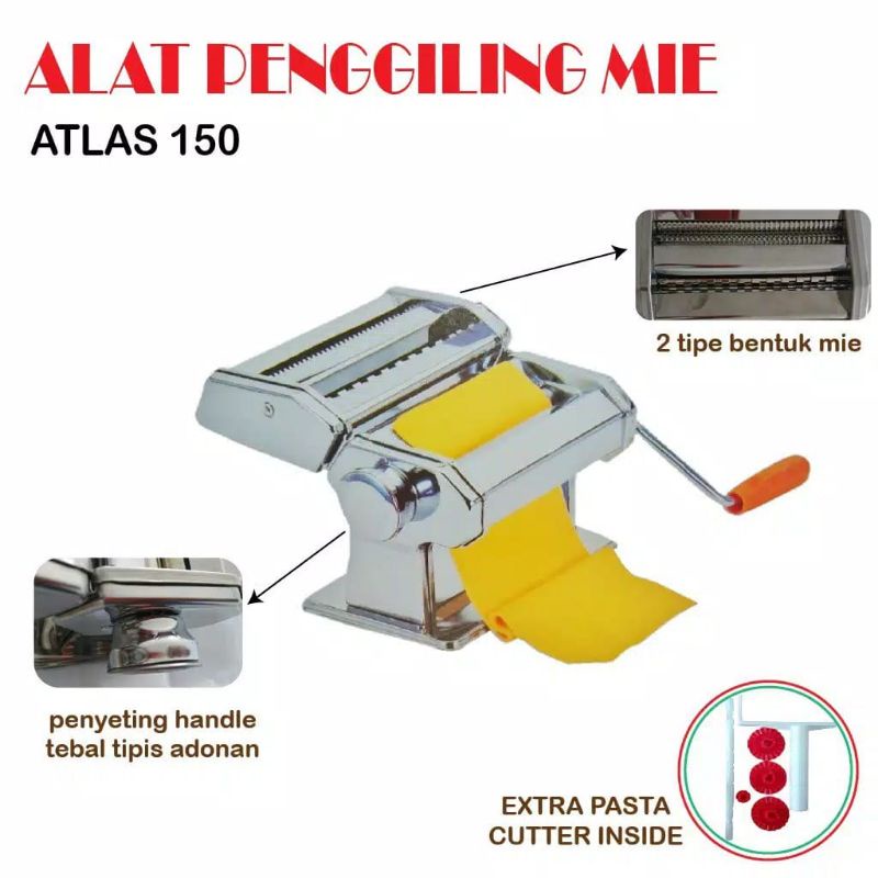 Alat Pasta Maker Gilingan Mie Serbaguna / Alat Penggiling Mie Pasta Molen Adonan