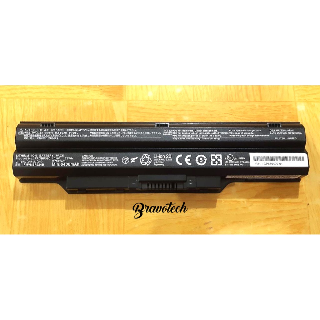 FUJITSU Laptop Battery LifeBook S782 SH782 CP610400 01 FPCBP390 BP390 72Wh