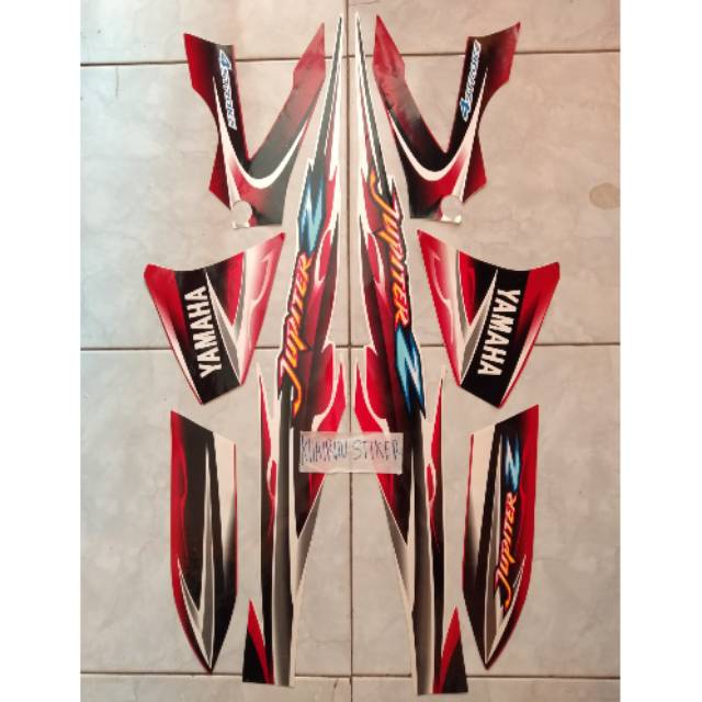Striping jupiter z 2005 putih merah ..