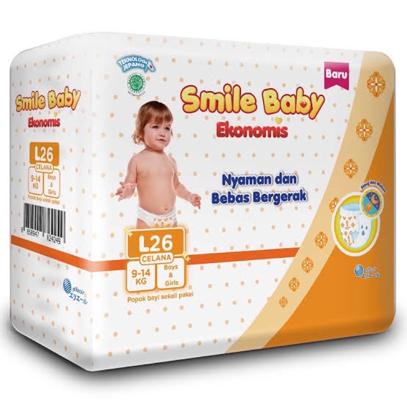 Pampers GOON Smile Baby Ekonomis L 26