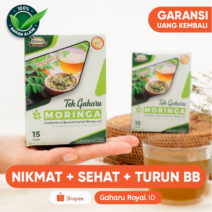 

Teh Gaharu Royal Moringa - Teh Herbal Antioksidan, Anti Diabetes, Menyehatkan Mata