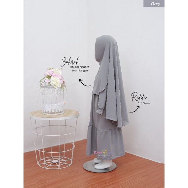 Zahrah khimar anak by royya kids / jilbab anak / jilbab bayi / khimar anak / jilbab jersey anak / ji