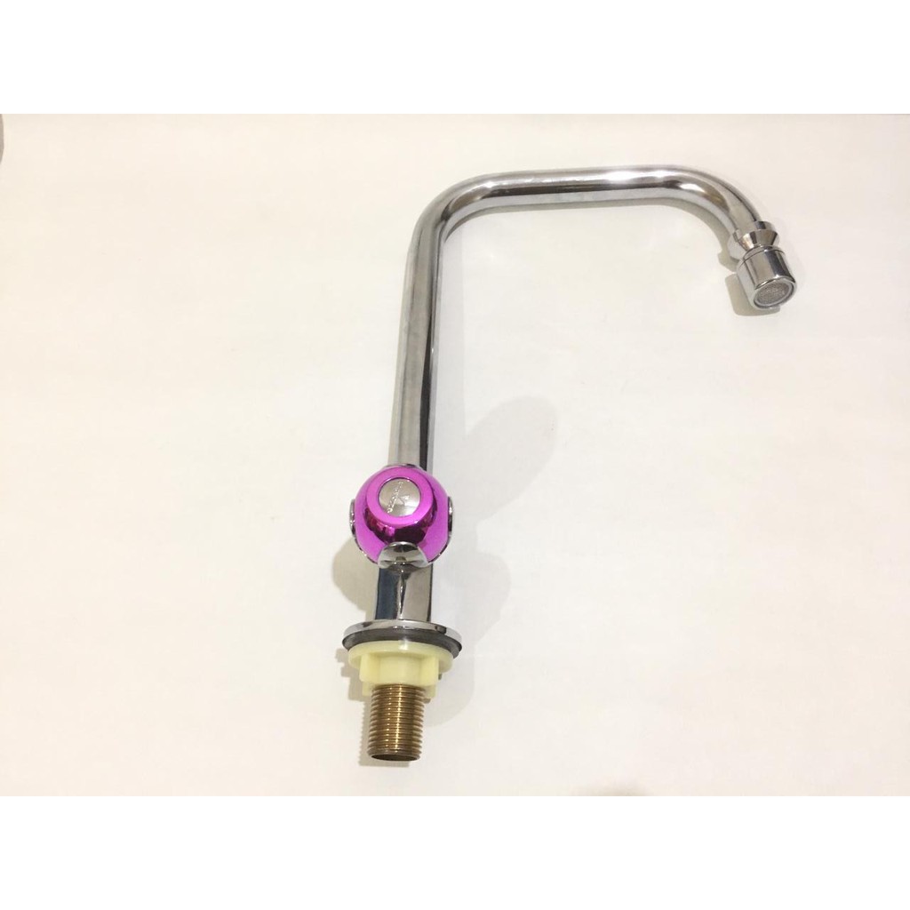 Kran Cuci Piring / Wastafel 1/2Inch Keran Sink Meja Handle Warna Model L