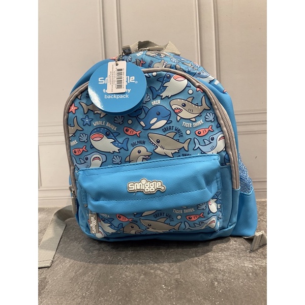 SMIGGLE TEENY TINY BACKPACK UP N DOWN SHARK/TAS RANSEL SMIGGLE
