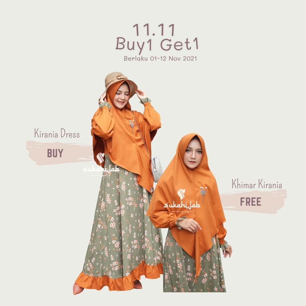 Kirania Dress (Free Khimar Kirania)