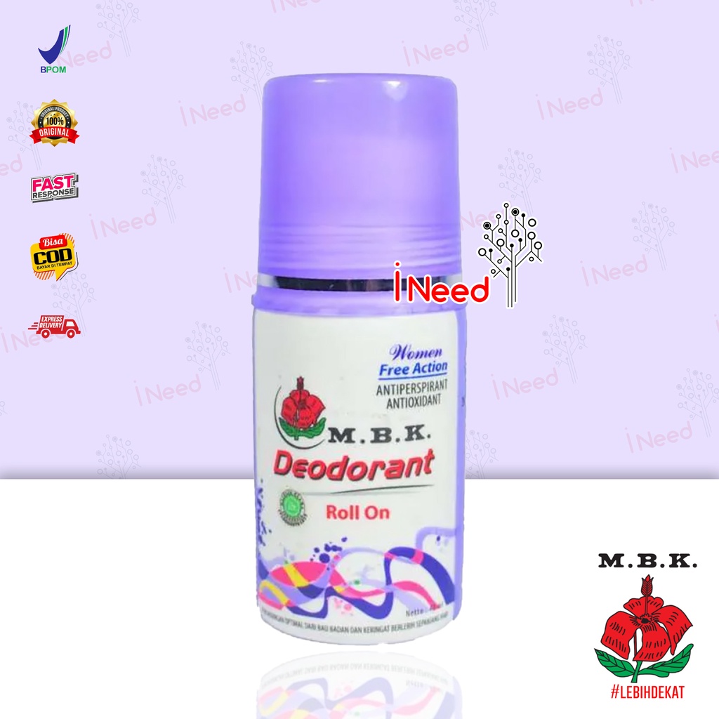 (INEED) MBK Deodorant Roll On Pria dan Wanita 40ml