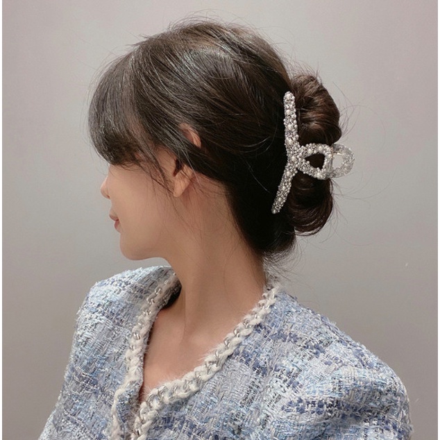 Jepit Rambut Pita Premium/ Jedai Hairclip Berlian Swarovski Boise