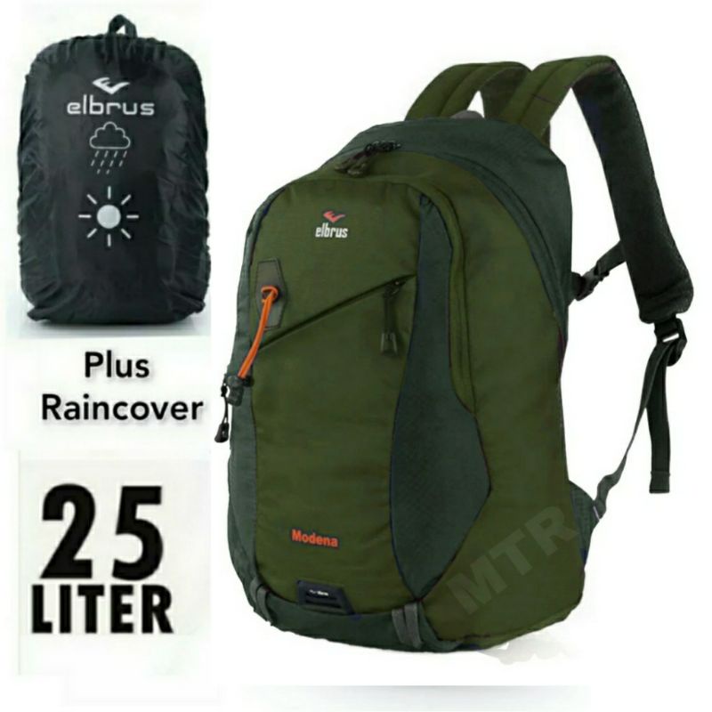 TAS RANSEL PRIA ELBRUS ORIGINAL 25ltr,BONUS RAIN COVER