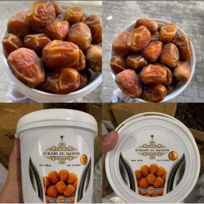 

[Premium] Kurma Sukkari/Sukari Al qosim 850gr ember