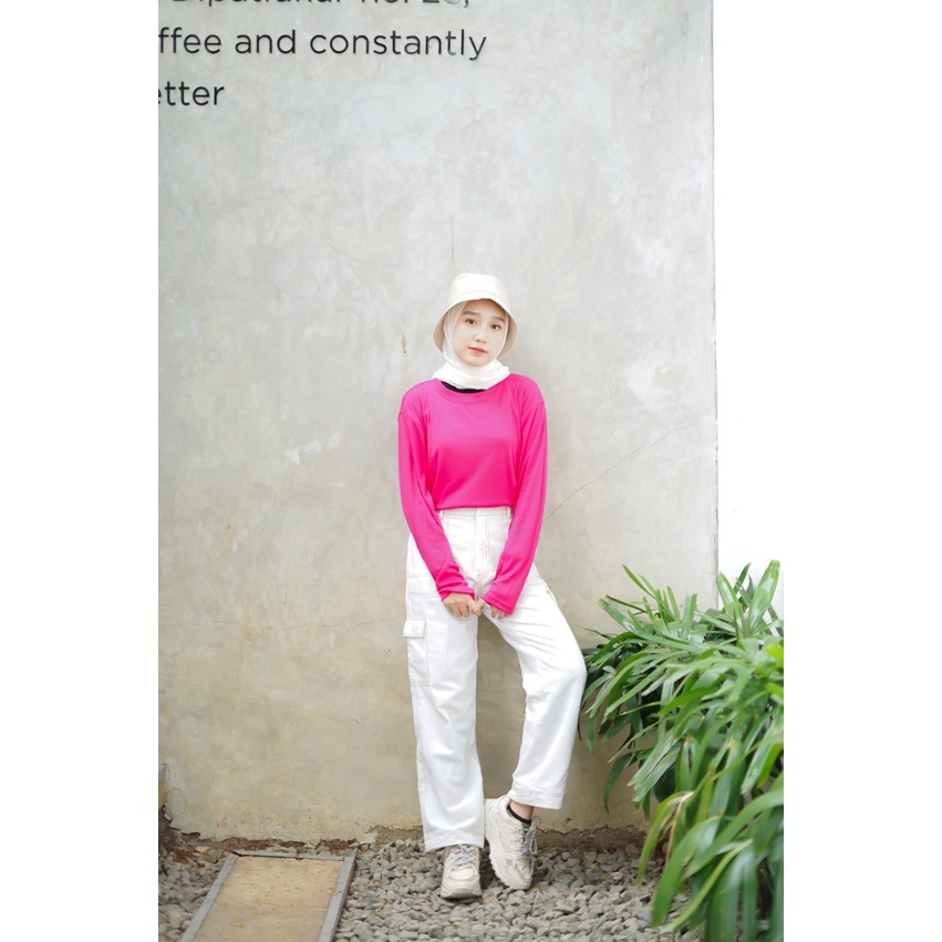 Grosir Atasan Blouse Fashion Wanita Muslim Zaza Fuschia