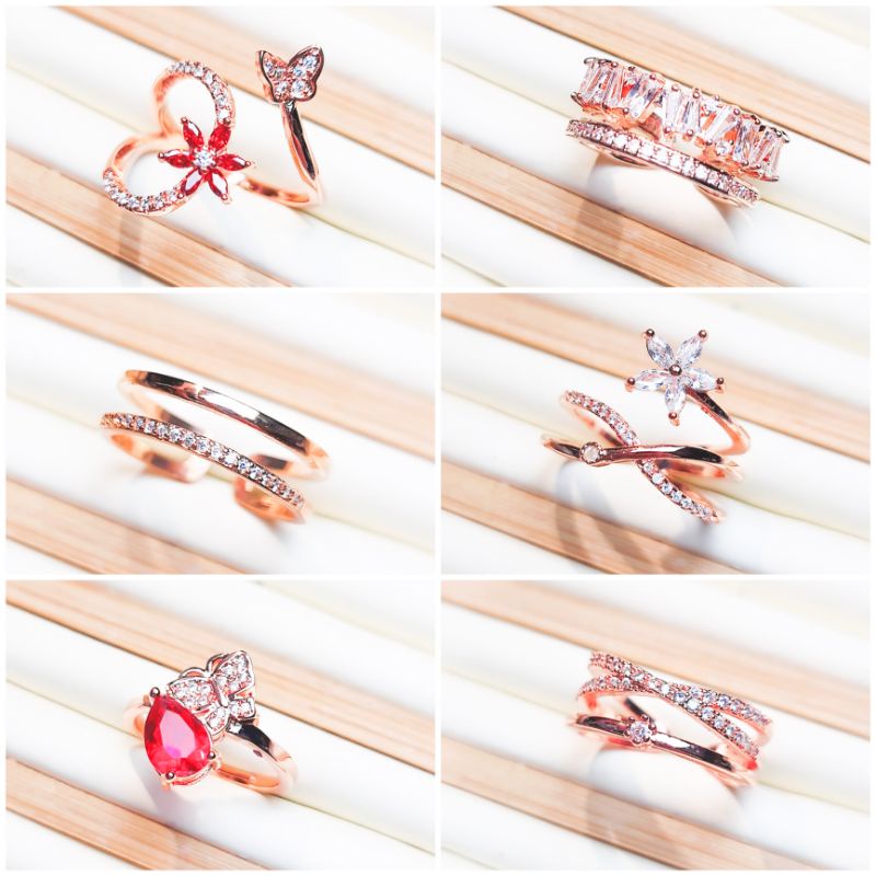 ROSE GOLD - CINCIN STERLING SILVER S925. CINCIN PERAK. CINCIN WANITA