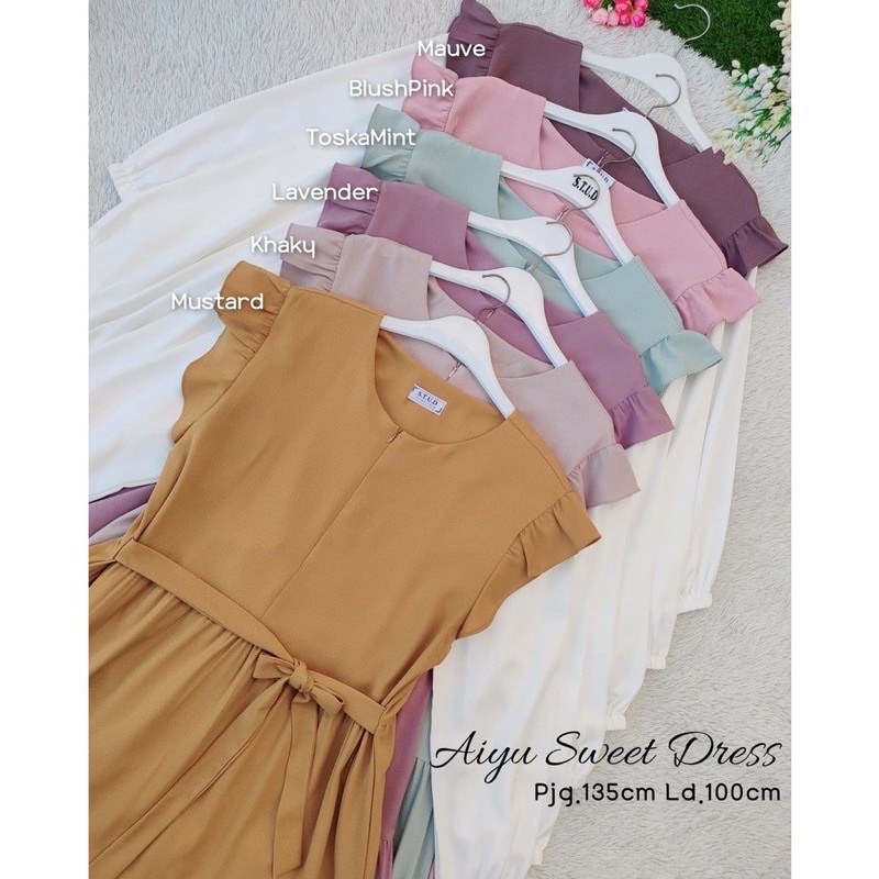 AIYU SWEET DRESS Korean Style Baju Pesta Kondangan Wanita