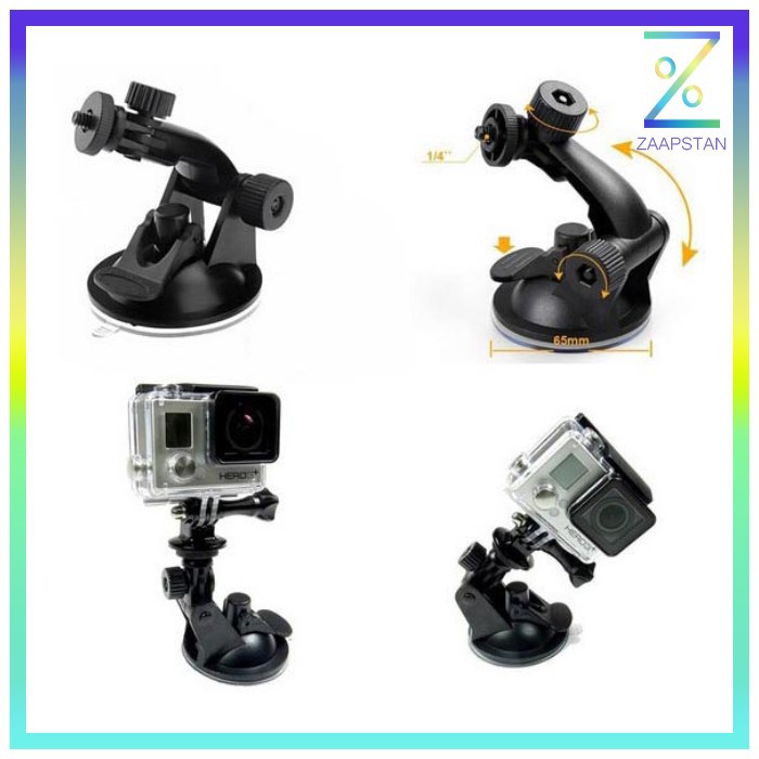 Suction Cup Car Holder Mobil Kamera Aksi for GoPro / Xiaomi Yi / Xiaom