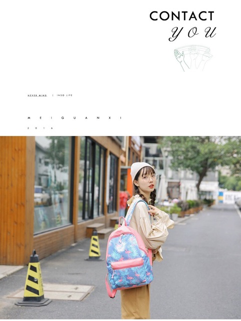 Tas ransel fashion korea backpack sekolah wanita import