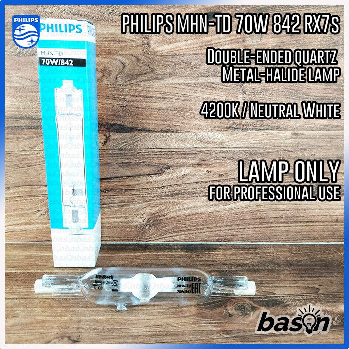 PHILIPS MHN-TD 70W / 842 RX7s - lampu metal halide