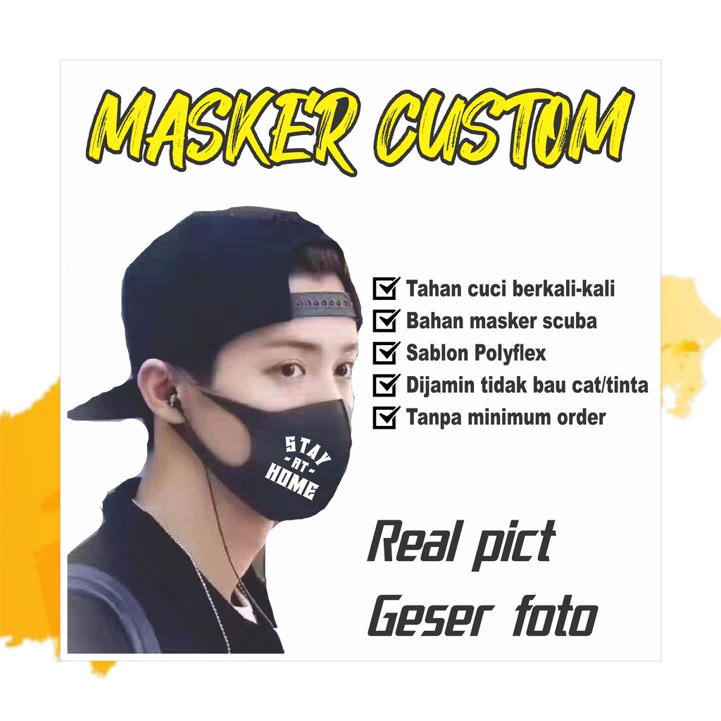 Masker G-MASK ll Masker Custom Satuan ll Scuba Sablon