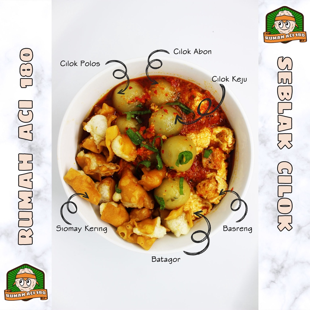 

Seblak Cilok PREMIUM instan 300 gr Rumah Aci 180