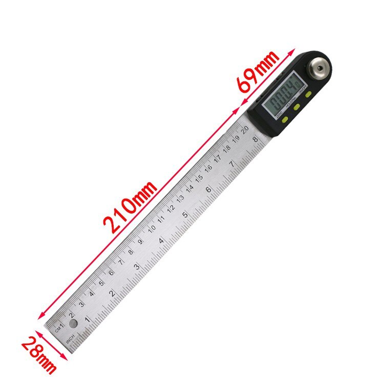 Penggaris Digital Inclinometer Goniometer Level Angle Measuring Tool 200mm