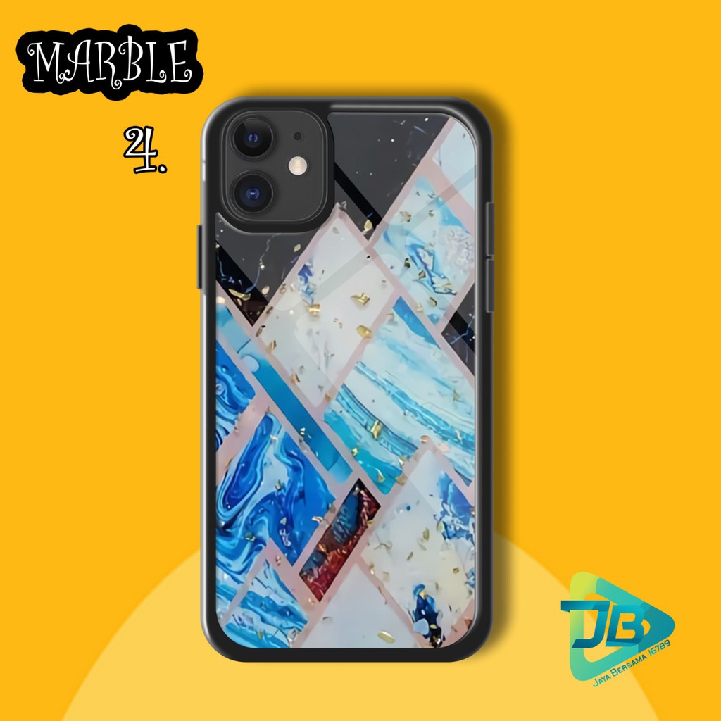 HARDCASE 2D GLOSSY MARBLE OPPO VIVO XIAOMI SAMSUNG REALME IPHONE ALL TYPE JB4647