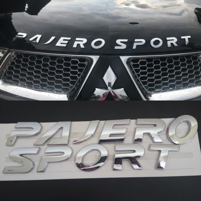 Emblem Kap Mesin P A J E R O  S P O R T Hood Moulding / Emblem Pajero Sport