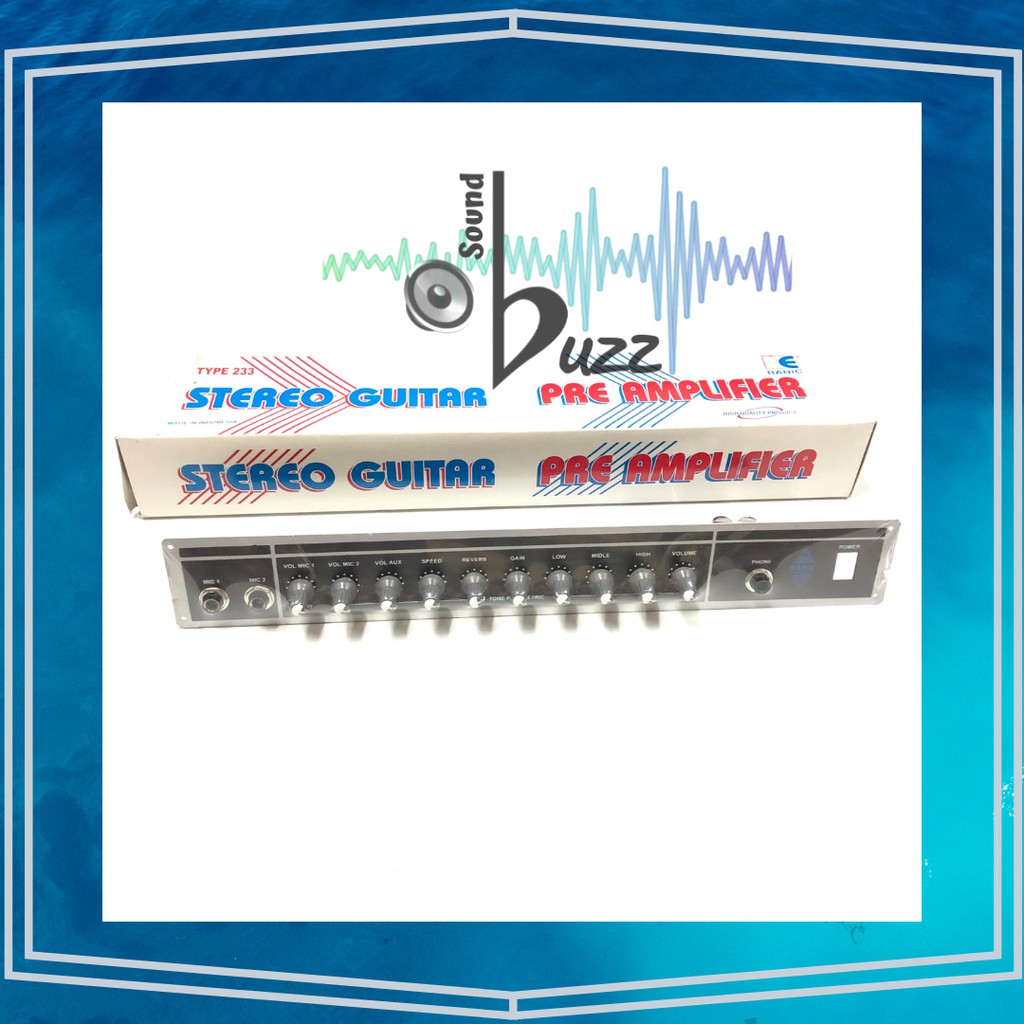 Ranic Pre Amplifier Stereo Guitar Type 233 Pre Amp Gitar