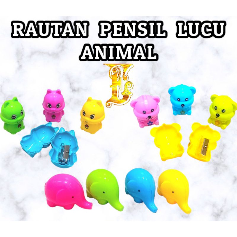 

Serutan Rautan Pensil Lucu Bear Baby Dinosaurus Rabbit Kelinci Kecil