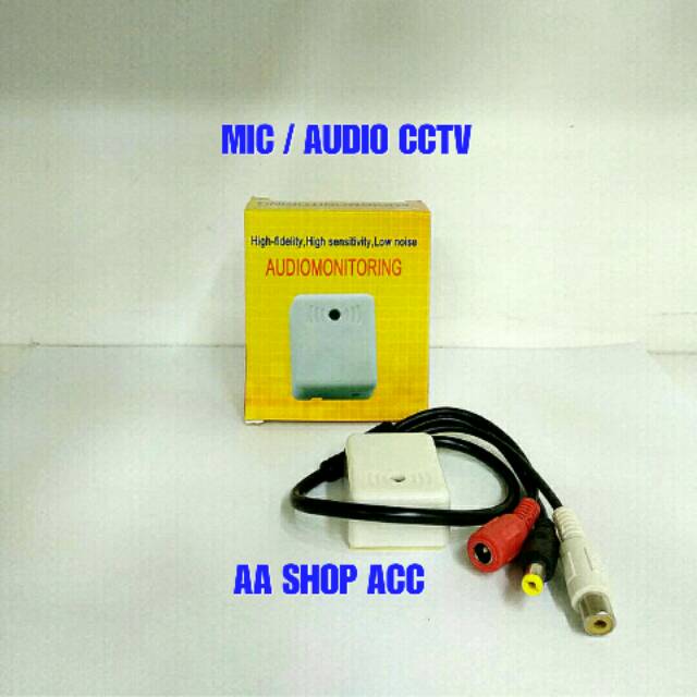 Jual Mic Mircofon Microphone CCTV Audio Perekam Suara CCTV ke DVR