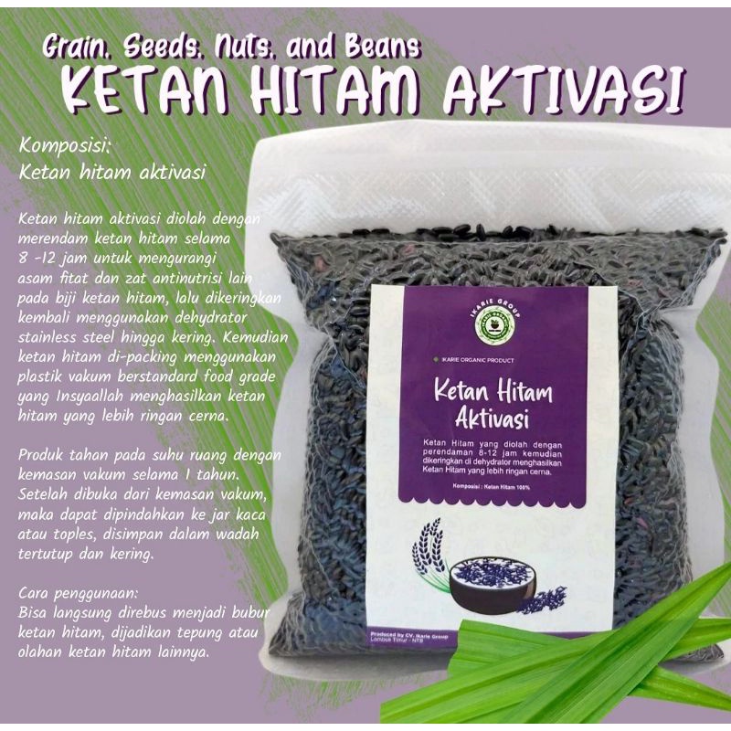 

Beras Ketan Hitam Aktivasi 250gr