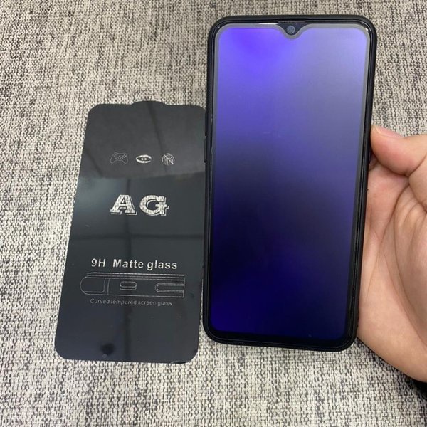 MATTE Blue Ray 9H Samsung A9 2018 A920 Tempered Glass Anti Sidik Jari