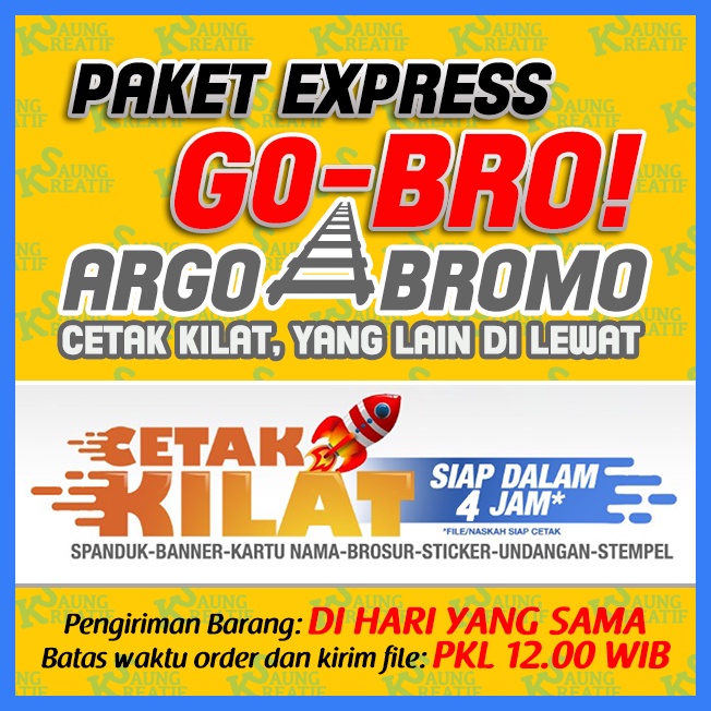 

Stiker Paket Express GO-BRO! Cetak Kilat, Prioritas