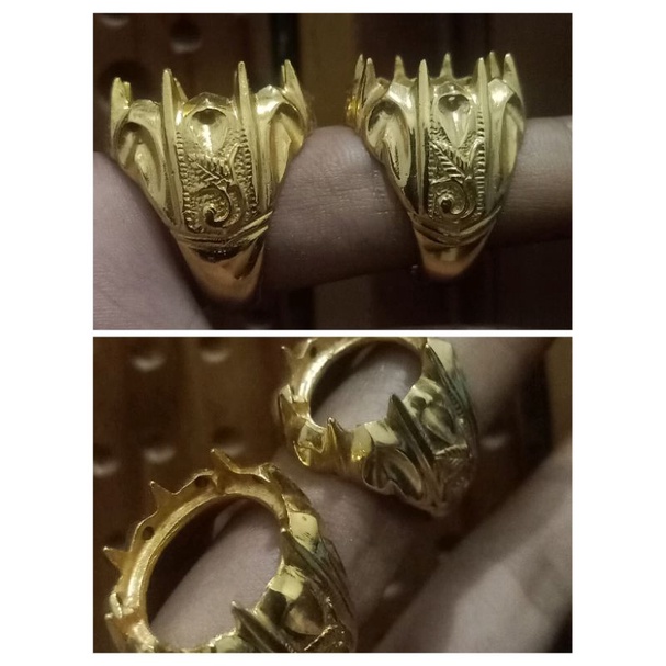 ring ukir Bali tanam gerigi