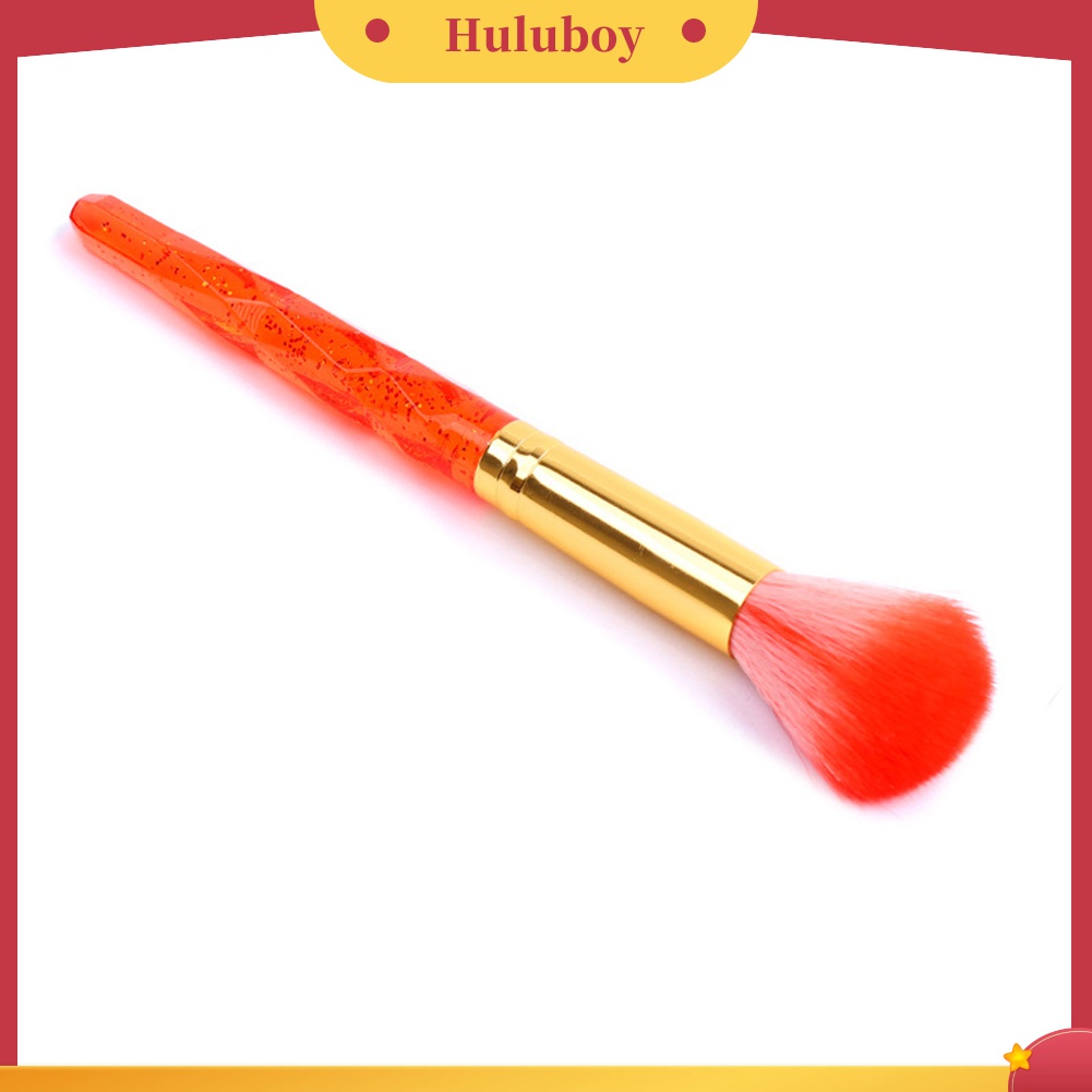 Huluboy Huluboy♡ Brush Bulu Lembut Warna-Warni Untuk Membersihkan Kutek Gel UV Manicure / Pedicure